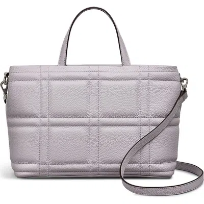 Radley Sunny Dene Small Zip Quilted Leather Satchel In Purple