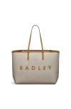 Radley Sutherland Row Large Open Top Tote Bag In Brown