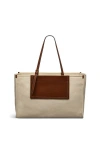 Radley The Burlington | Canvas Large Ziptop Tote Bag In Brown