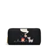 Radley Toasting Marshmallow Large Zip Around Wallet In Black