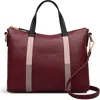Radley Waterloo Way Medium Ziptop Satchel Bag In Burgundy