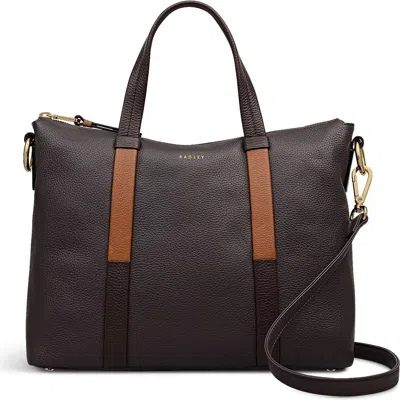 Radley Waterloo Way Medium Ziptop Satchel Bag In Gray