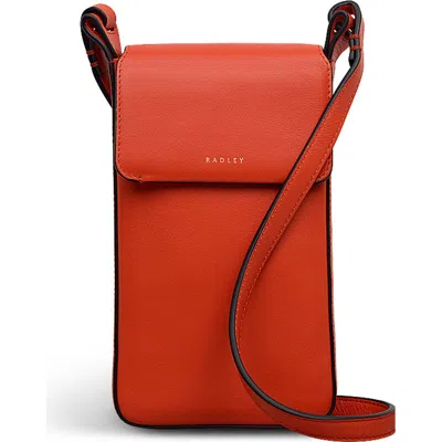Radley Westwell Lane Medium Phone Crossbody In Orange