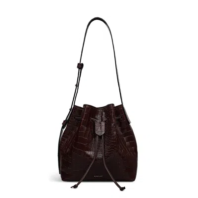 Radley York Mews - Faux Croc Medium Drawstring Shoulder Bag In Multi