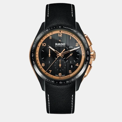 Pre-owned Rado Black Leather Watch 45 Mm