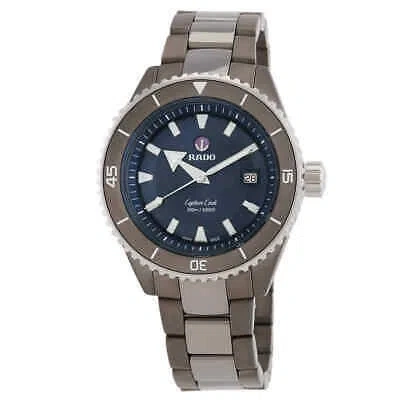 Pre-owned Rado Captain Cook Automatic Blue Dial Men's Watch R32144202