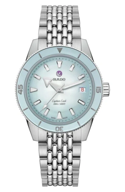 RADO RADO CAPTAIN COOK AUTOMATIC BRACELET WATCH, 39MM