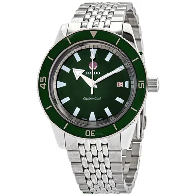 Rado Captain Cook Automatic Green Dial Men's Watch R32505313 In Metallic