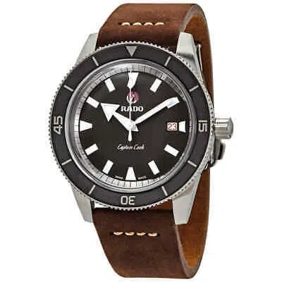 Pre-owned Rado Captain Cook Automatic Grey Dial Men's Watch R32505015