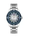Rado Men's Swiss Automatic Captain Cook Stainless Steel Bracelet Watch 42mm In Blue/silver
