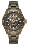Rado Men's Swiss Automatic Captain Cook Green High-tech Ceramic Bracelet Watch 43mm In Green