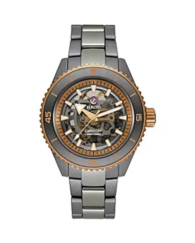 RADO CAPTAIN COOK HIGH-TECH CERAMIC SKELETON WATCH, 43MM
