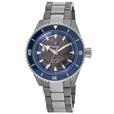 Rado Captain Cook High-tech Ceramic Blue Dial Men's Watch R32128202 In Gray