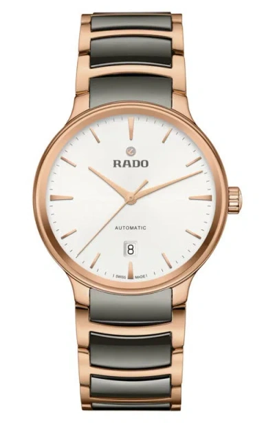 Rado Centrix Automatic Bracelet Watch, 39.5mm In White/black