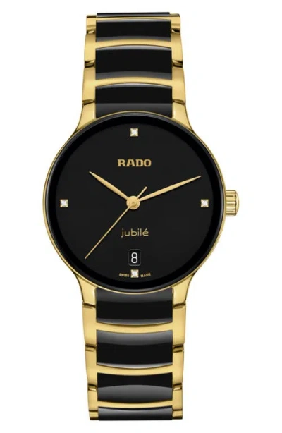 RADO RADO CENTRIX DIAMOND BRACELET WATCH, 35MM