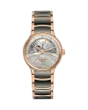 Rado Centrix Diamonds Open Heart Automatic Watch, 35mm In Silver/gray