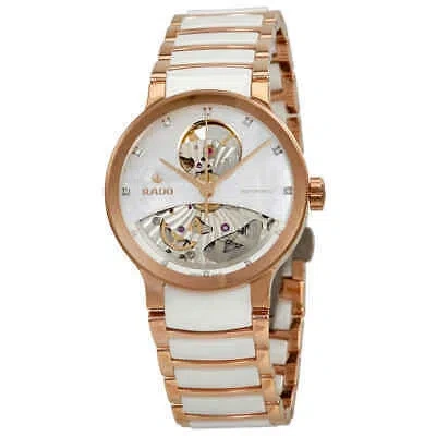 Pre-owned Rado Centrix Open Heart Mop Dial Automatic Ladies Watch R30248902