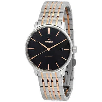 Pre-owned Rado Coupole Classic Automatic Black Dial Two-tone Men's Watch R22860163