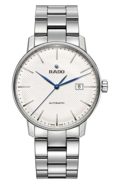 Rado Coupole Classic Automatic Bracelet Watch, 41mm In Silver/white/silver