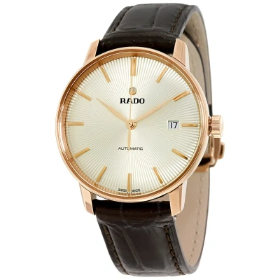 Rado Coupole Classic  Automatic Champagne Dialunisex Watch R22861115 In Brown / Champagne / Dark / Gold / Gold Tone / Rose / Rose Gold / Rose Gold Tone