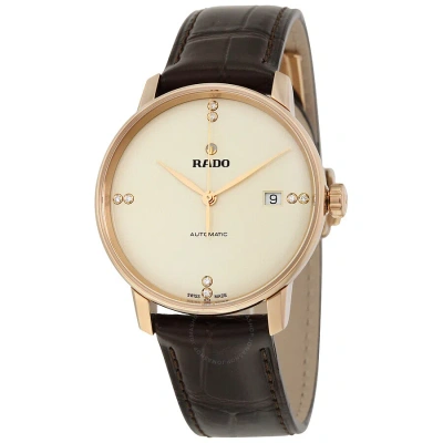 Rado Coupole Classic Automatic Champange Dial Unisex Watch R22861765 In Black