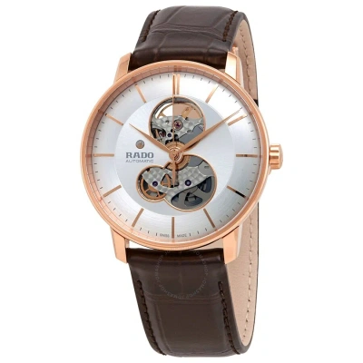 Rado Coupole Classic Open Heart Automatic Silver Dial Men's Watch R22895025 In Brown / Gold / Gold Tone / Rose / Rose Gold / Rose Gold Tone / Silver