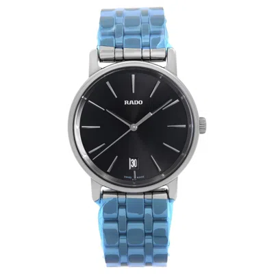 Pre-owned Rado Diamaster High-tech Ceramic Black Dial Ladies Quartz Watch R14064177
