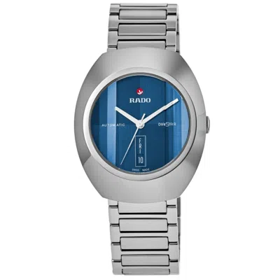 Rado Diastar Original Automatic Blue Dial Stainless Steel Men's Watch R12160213 In Metallic