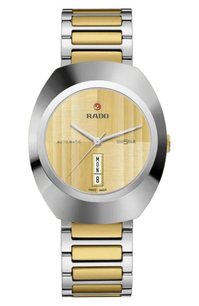 Rado Diastar Original Automatic Bracelet Watch, 38mm In Metallic