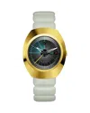 Rado Unisex Swiss Automatic Diastar Original X Tej Chauhan Special Edition White Rubber Strap Watch 38mm