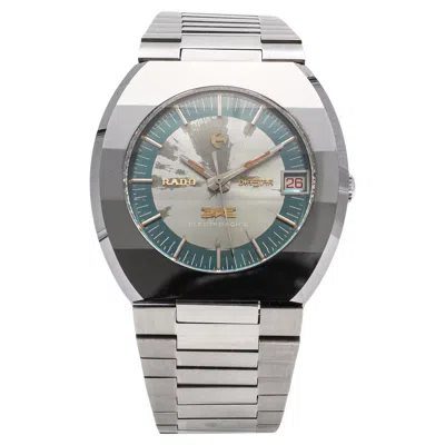 Pre-owned Rado Diastar Stainless Steel Date Electrosonic Men's Watch In Multi