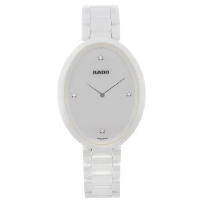Pre-owned Rado Esenza Ceramic Touch White Diamond Dial Quartz Ladies Watch R53092712