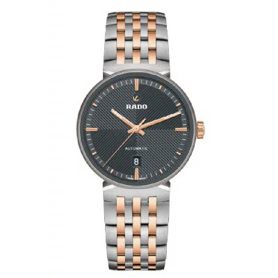 Rado Florence Automatic Grey Dial Two-tone Pvd Steel Men's Watch R48903103 In Green