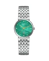 Rado Women's Swiss Florence Diamond (1/20 Ct. T.w.) Stainless Steel Bracelet Watch 38mm In Green/silver