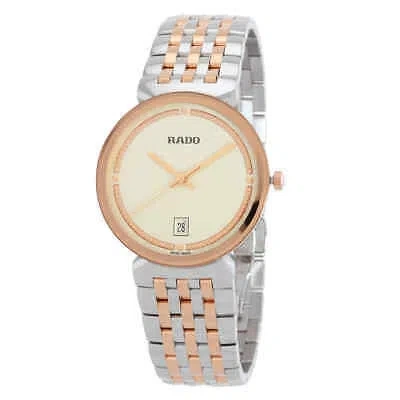 Pre-owned Rado Florence Quartz Champagne Dial Unisex Watch R48912403