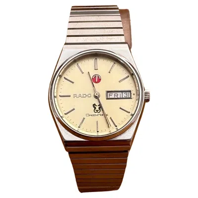 Pre-owned Rado Green Horse Day/date Automatic Stainless Steel Watch