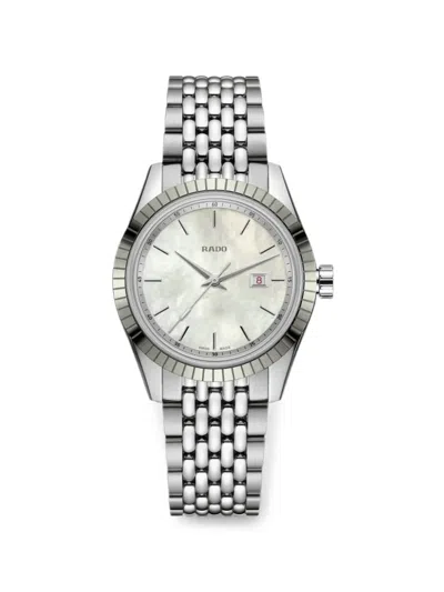 Rado Hyperchrome 35mm Watch In Silver