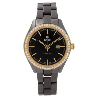 Pre-owned Rado Hyperchrome Brown Ceramic Diamonds Bezel Automatic Unisex Watch R32177302