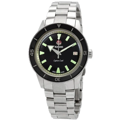 Rado Hyperchrome Captain Cook Automatic Black Dial Men's Watch R32500153 In Metallic