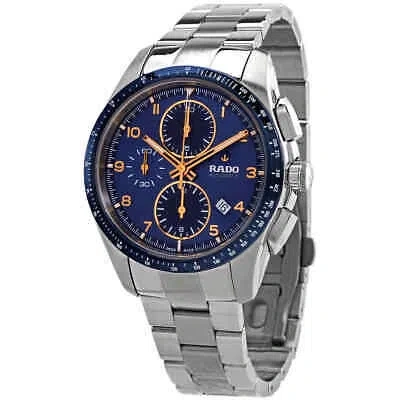 Pre-owned Rado Hyperchrome Chronograph Automatic Blue Dial Men's Watch R32042203
