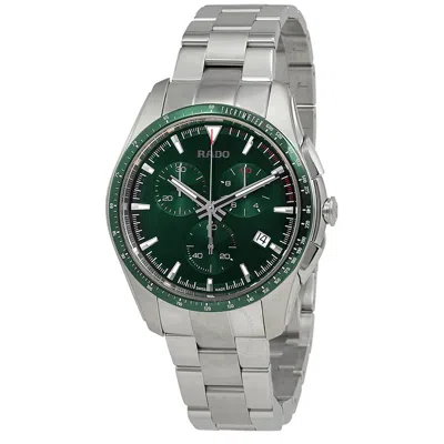 Rado Hyperchrome Chronograph Green Dial Men's Watch R32259313 In Chrome / Green
