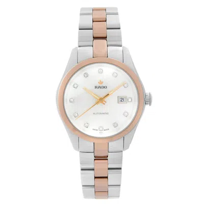 Pre-owned Rado Hyperchrome Steel Ceramic Mop Diamond Dial Automatic Ladies Watch R32087902 In Multi