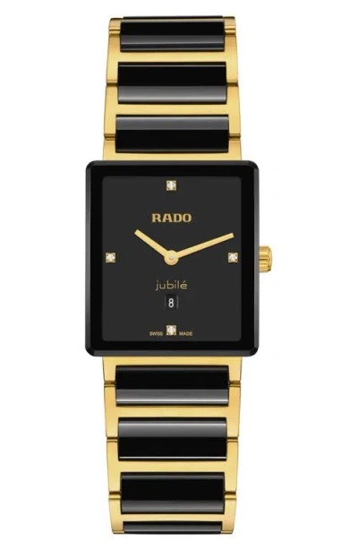 Rado Integral Diamond Lacquer Watch, 31mm In Black Lacquered