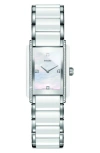 Rado Integral Mother Of Pearl & Diamond Bracelet Watch, 22.7mm
