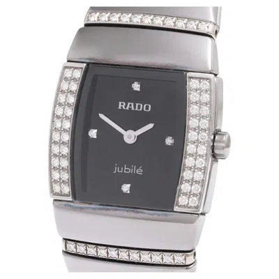 Pre-owned Rado Jubilé Ceramic & Diamonds Lady Wrist Watch In Multi