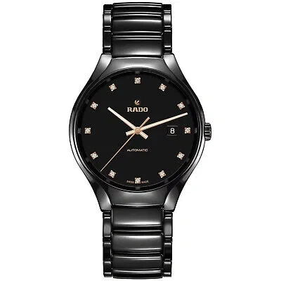 Pre-owned Rado Men's True Black Dial Watch - R27056732