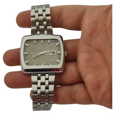 Pre-owned Rado Ncc 101 Ref.11944 Day/date Grey Dial 42mm Men's Automatic Watch In Gray