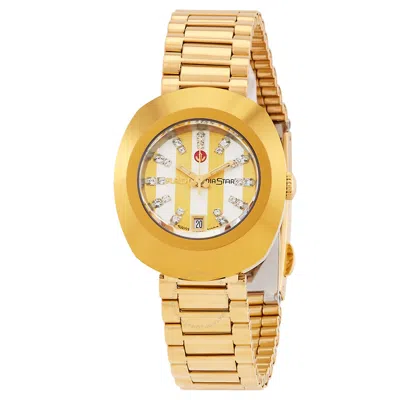 Rado Original Automatic Diamond Champagne Dial Ladies Watch R12416803 In Gold