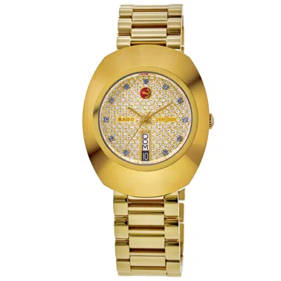 Rado Original Automatic Yellow Gold Tone Dial Pvd Stainless Steel Men's Watch R12413314