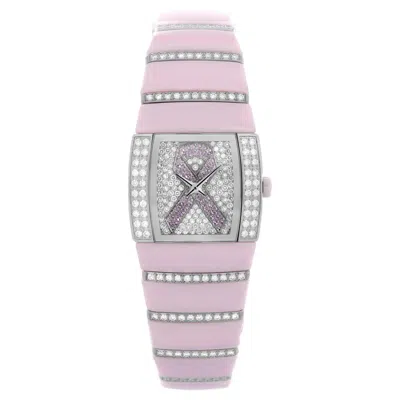 Pre-owned Rado Sintra Jubile Limited Edition Pink Ceramic Diamonds Ladies Watch R13652942